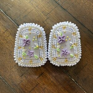 Handcrafted Beaded Floral Earrings